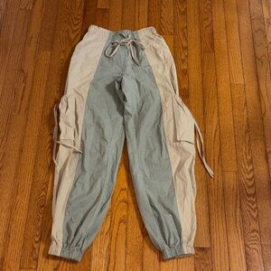 Forever 21 Beige and Sage Cargo Pants